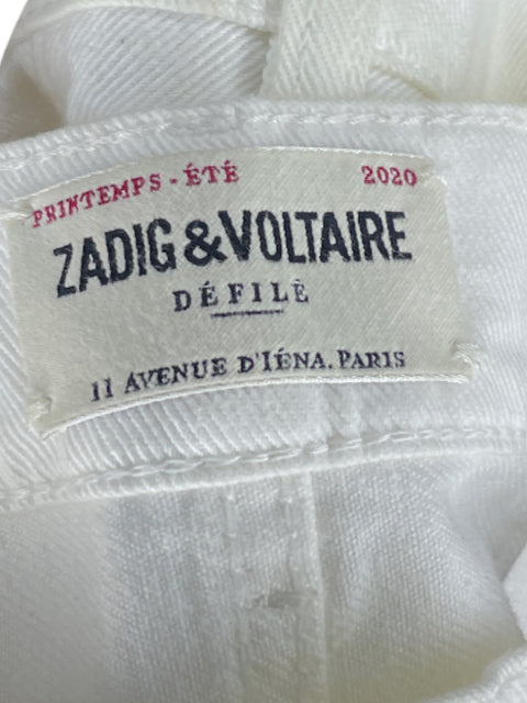 Pantalón Zadig & Voltaire Denim Blanco - Talla 26