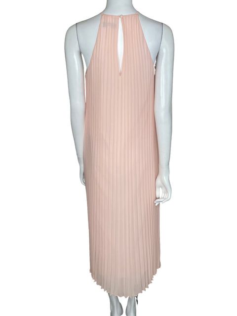 Vestido Likely Plisado Halter Rosado-Talla 2