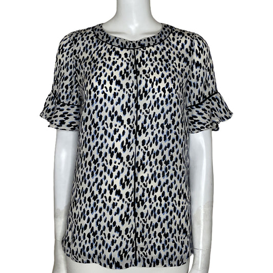 Blusa Banana Republic Puntos Blanco-Talla S