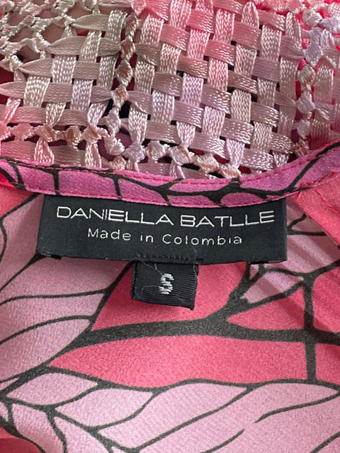 Vestido Daniella Battle Mangas Trenzadas Rosado-Talla S