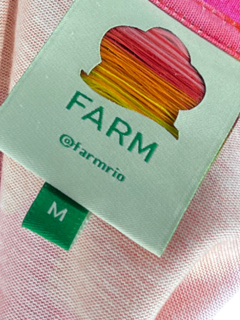 Vestido FarmRio Estampado Maxi Rojo - Talla M