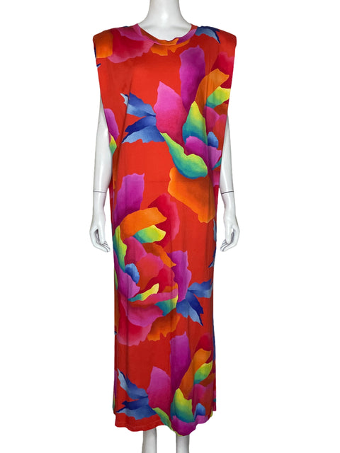 Vestido FarmRio Estampado Maxi Rojo - Talla M