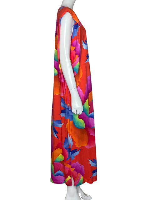 Vestido FarmRio Estampado Maxi Rojo - Talla M