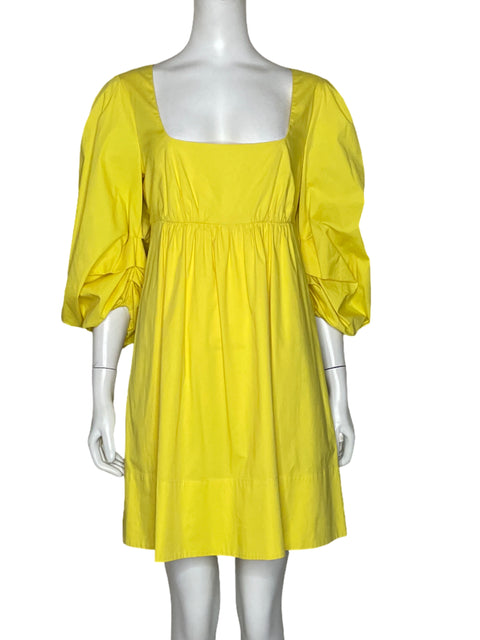 Vestido Staud Globo Amarillo - Talla S