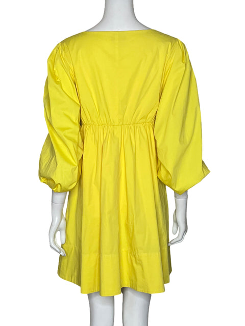 Vestido Staud Globo Amarillo - Talla S
