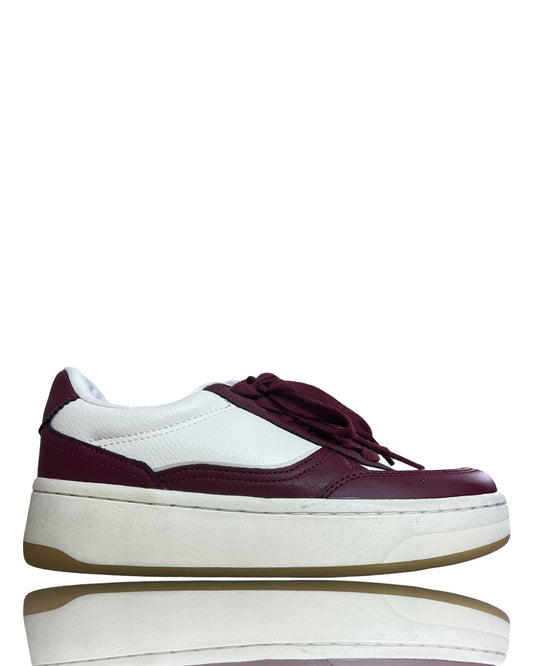 Calzado Zara Plataforma Rojo-Talla 36
