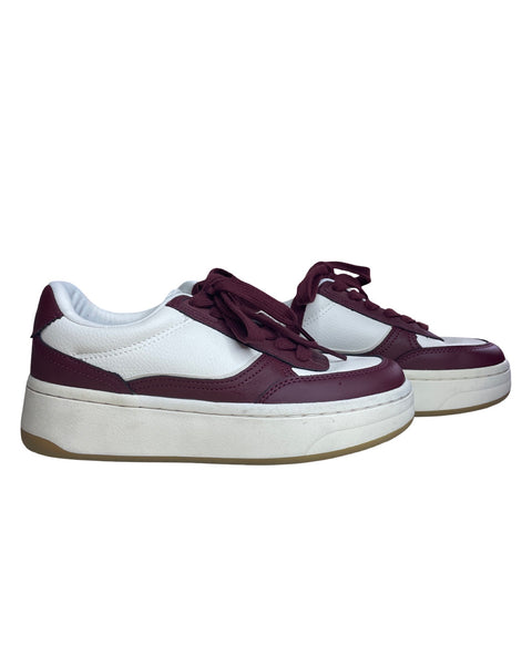 Calzado Zara Plataforma Rojo-Talla 36