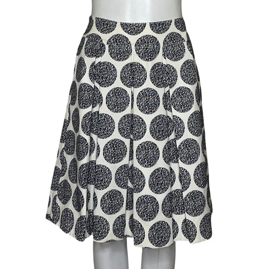 Falda White House Black Market Circulos 
Blaco-Talla 4