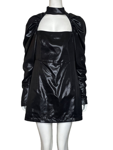 Vestido Rotate Brillante Negro - Talla S