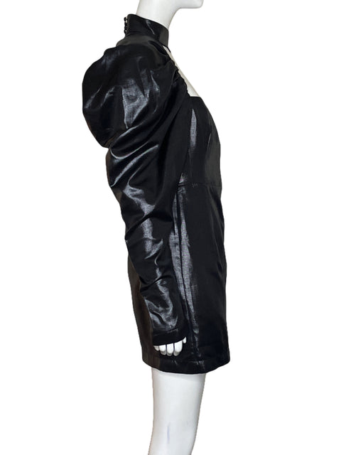 Vestido Rotate Brillante Negro - Talla S