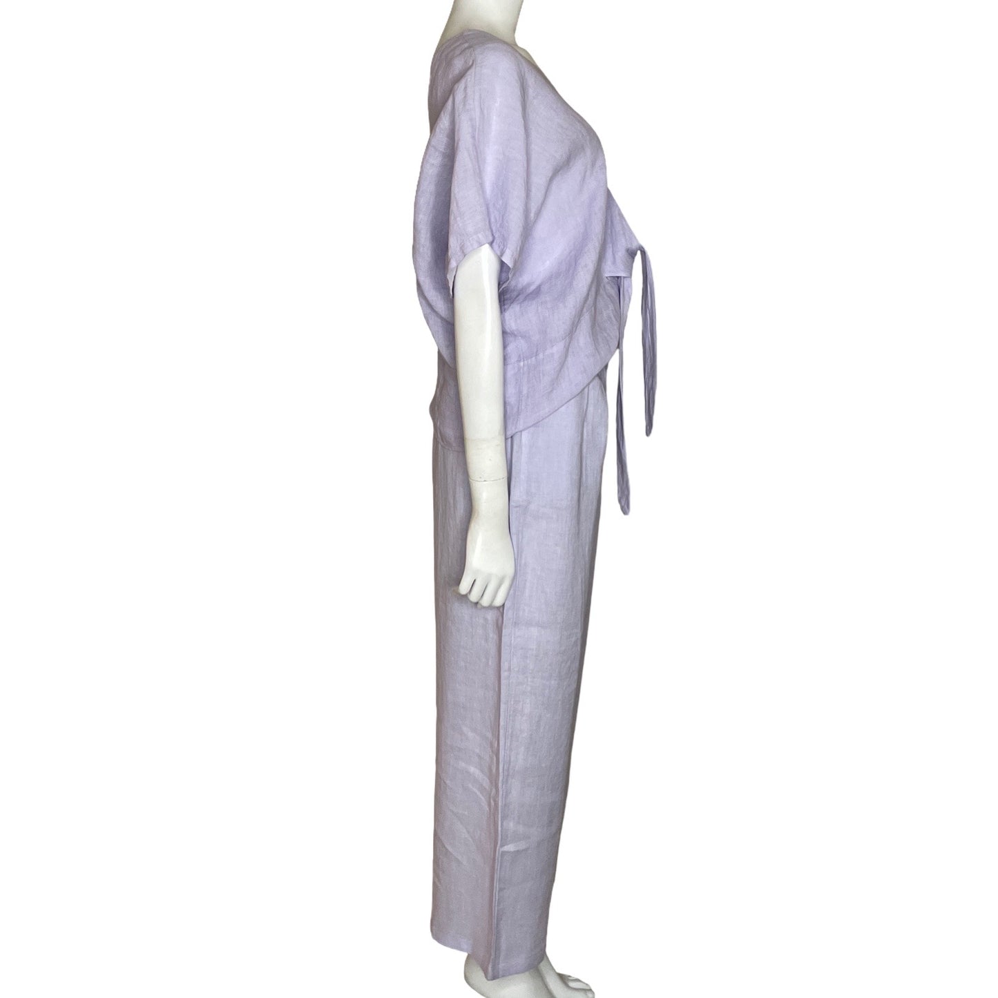 Set Puro Lino Fluido Morado-Talla U