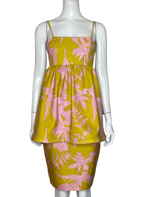 Set Eugenia Fernandez Blusa + Falda Verde - Talla S