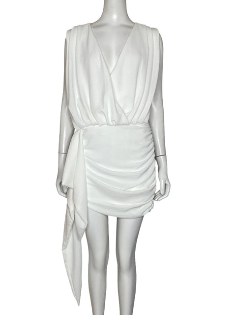 Vestido Casa Icona Drapeado Blanco - Talla S