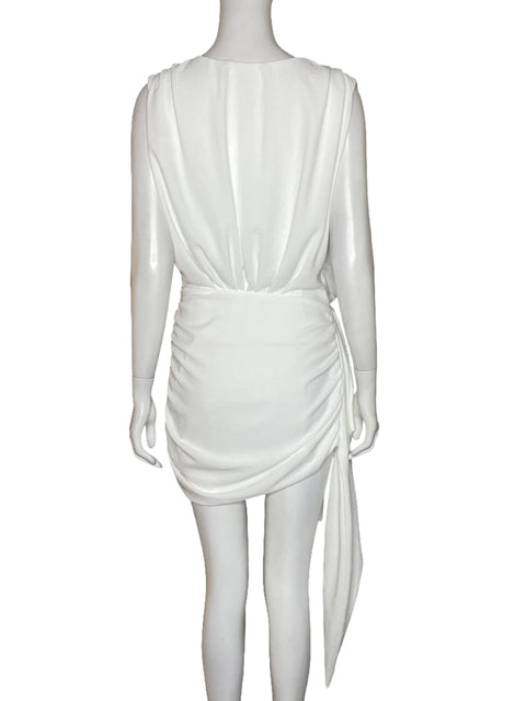 Vestido Casa Icona Drapeado Blanco - Talla S