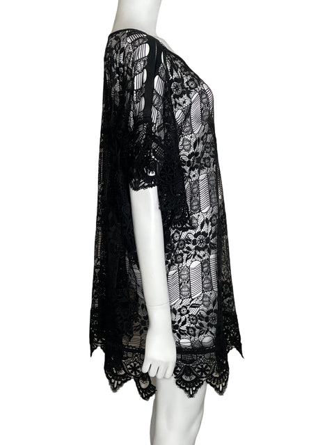 Salida de Baño Waimari Encaje Negro-Talla U