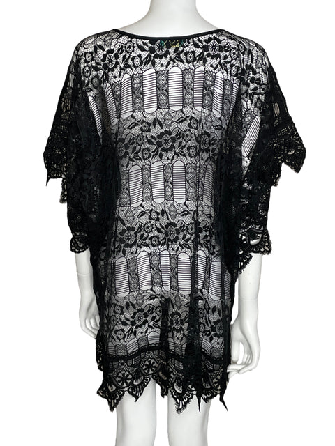 Salida de Baño Waimari Encaje Negro-Talla U