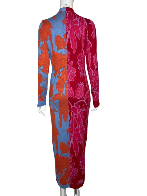 Vestido Farm Rio Maxi Estampado Rojo - Talla XS