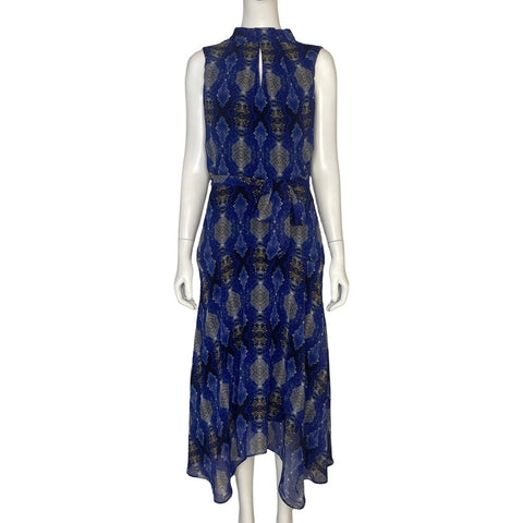 Vestido Calvin Klein Halter Azul - Talla 2