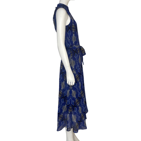Vestido Calvin Klein Halter Azul - Talla 2