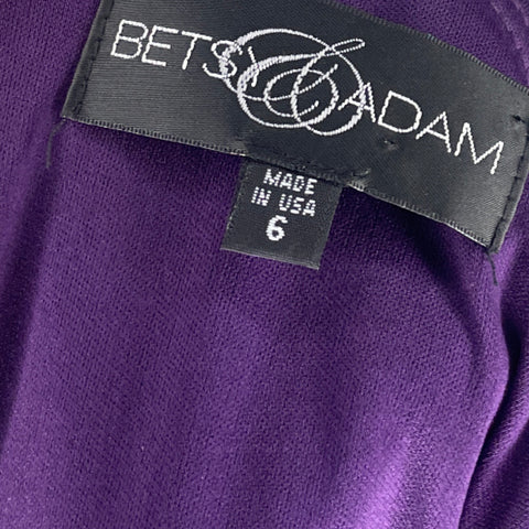 Vestido Betsy Adam Tiras Morado - Talla 6