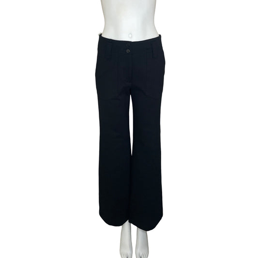 Pantalón Maeve Anthropologie Recto Bolsillos Negro - Talla 4