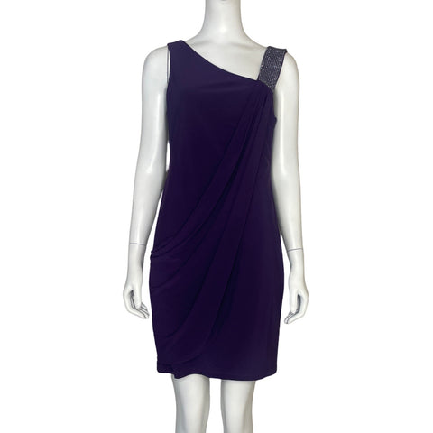 Vestido Betsy Adam Tiras Morado - Talla 6