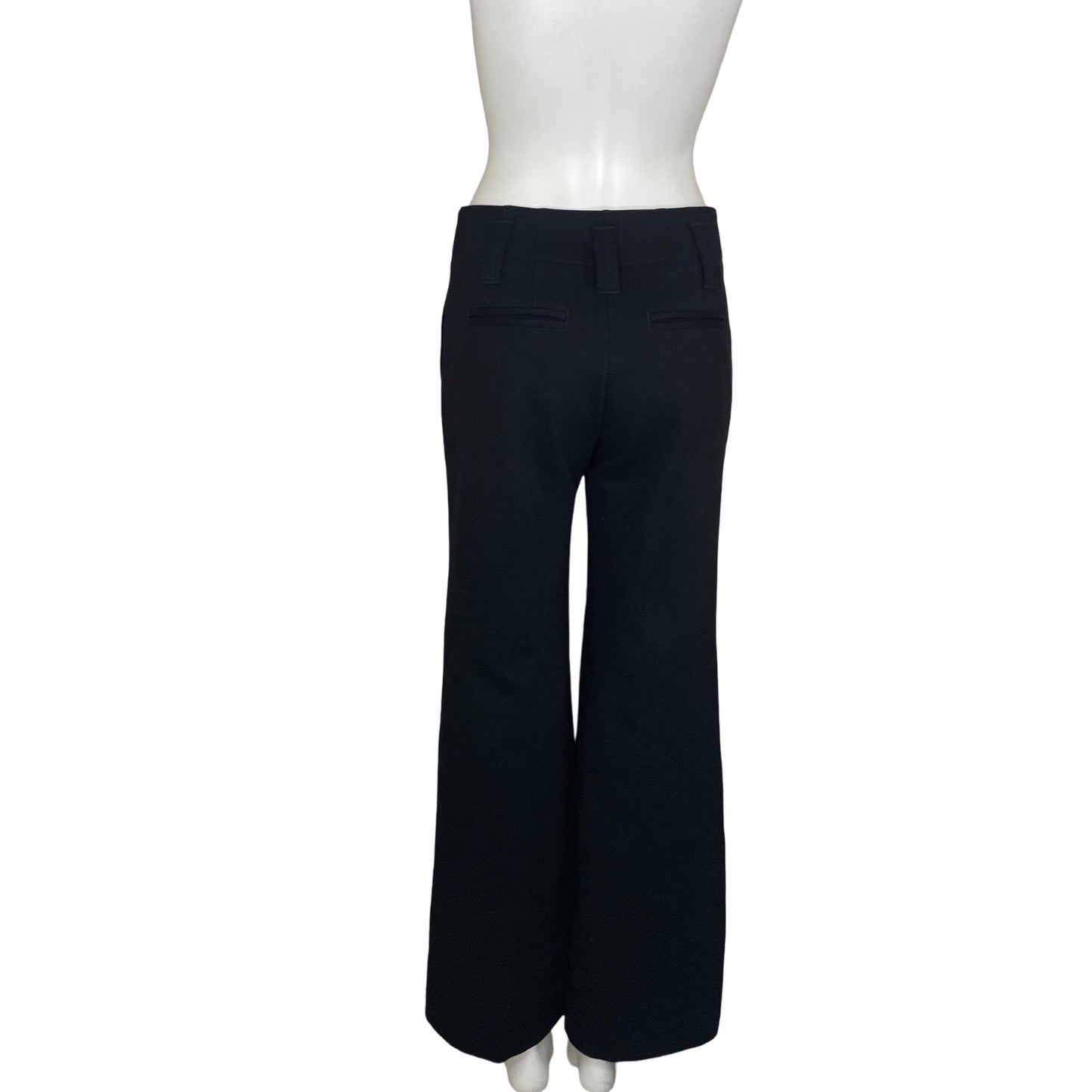 Pantalón Maeve Anthropologie Recto Bolsillos Negro - Talla 4