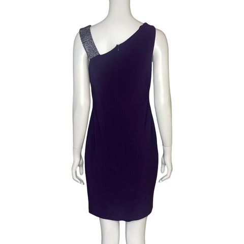 Vestido Betsy Adam Tiras Morado - Talla 6