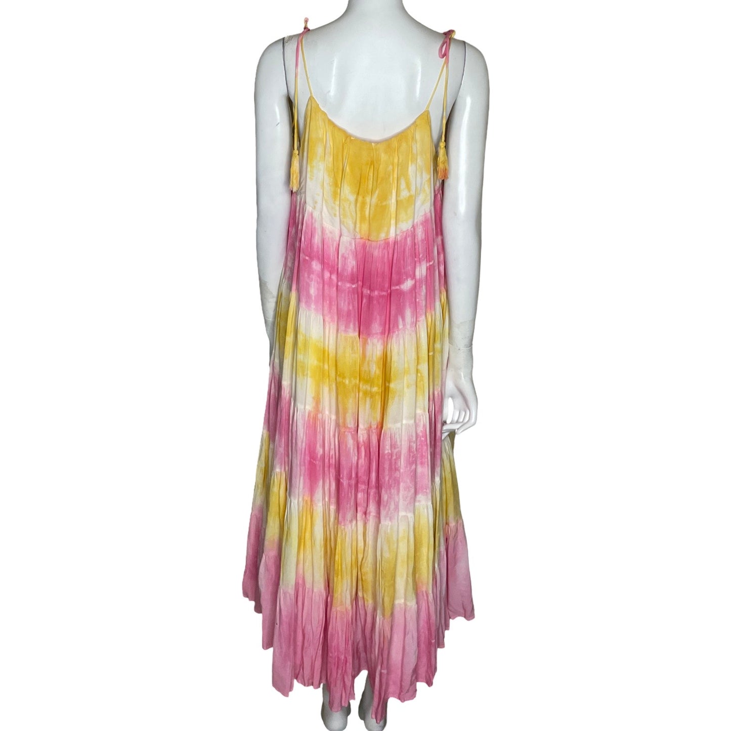 Vestido Storia Fluido Sin Mangas Amarillo-Talla M