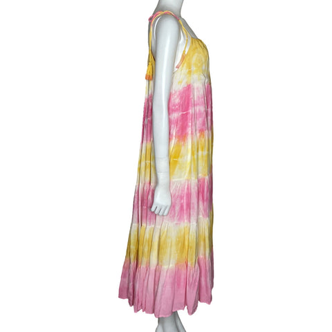 Vestido Storia Fluido Sin Mangas Amarillo-Talla M