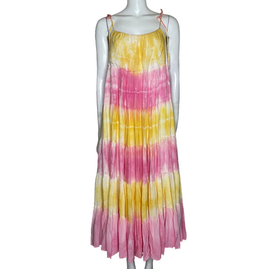 Vestido Storia Fluido Sin Mangas Amarillo-Talla M