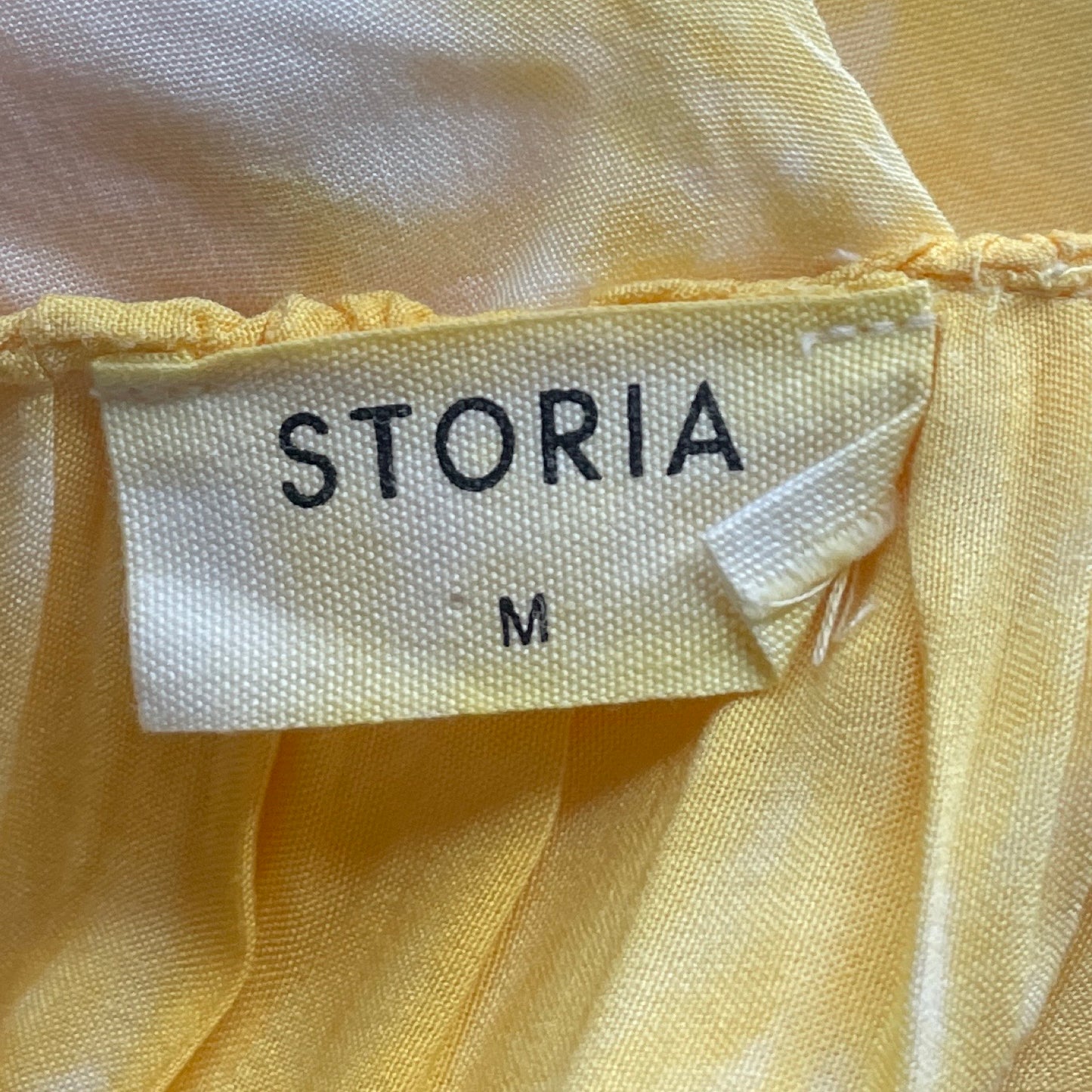 Vestido Storia Fluido Sin Mangas Amarillo-Talla M