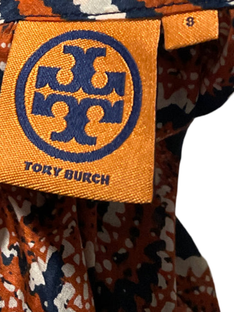 Blusa Tory Burch Estampado Azul - Talla 8