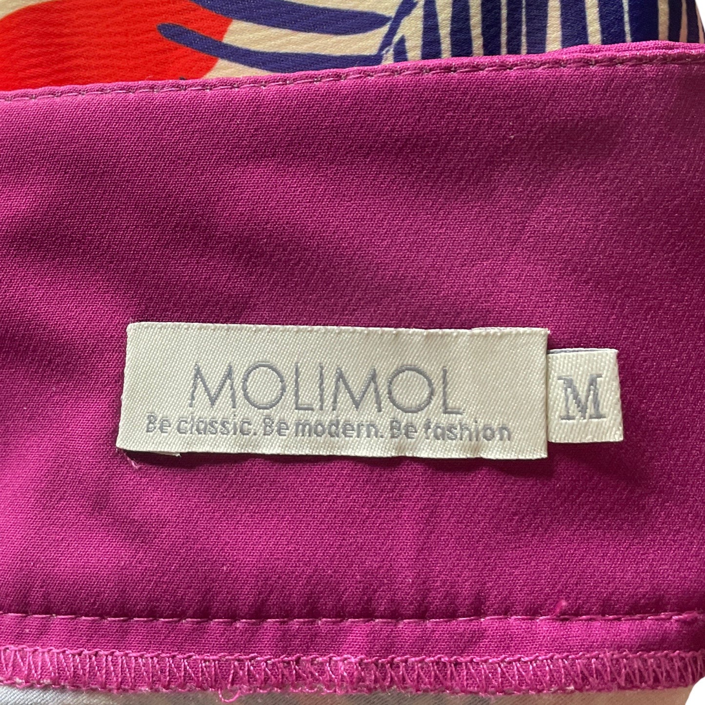Vestido Molimol Estampado Beige-Talla M