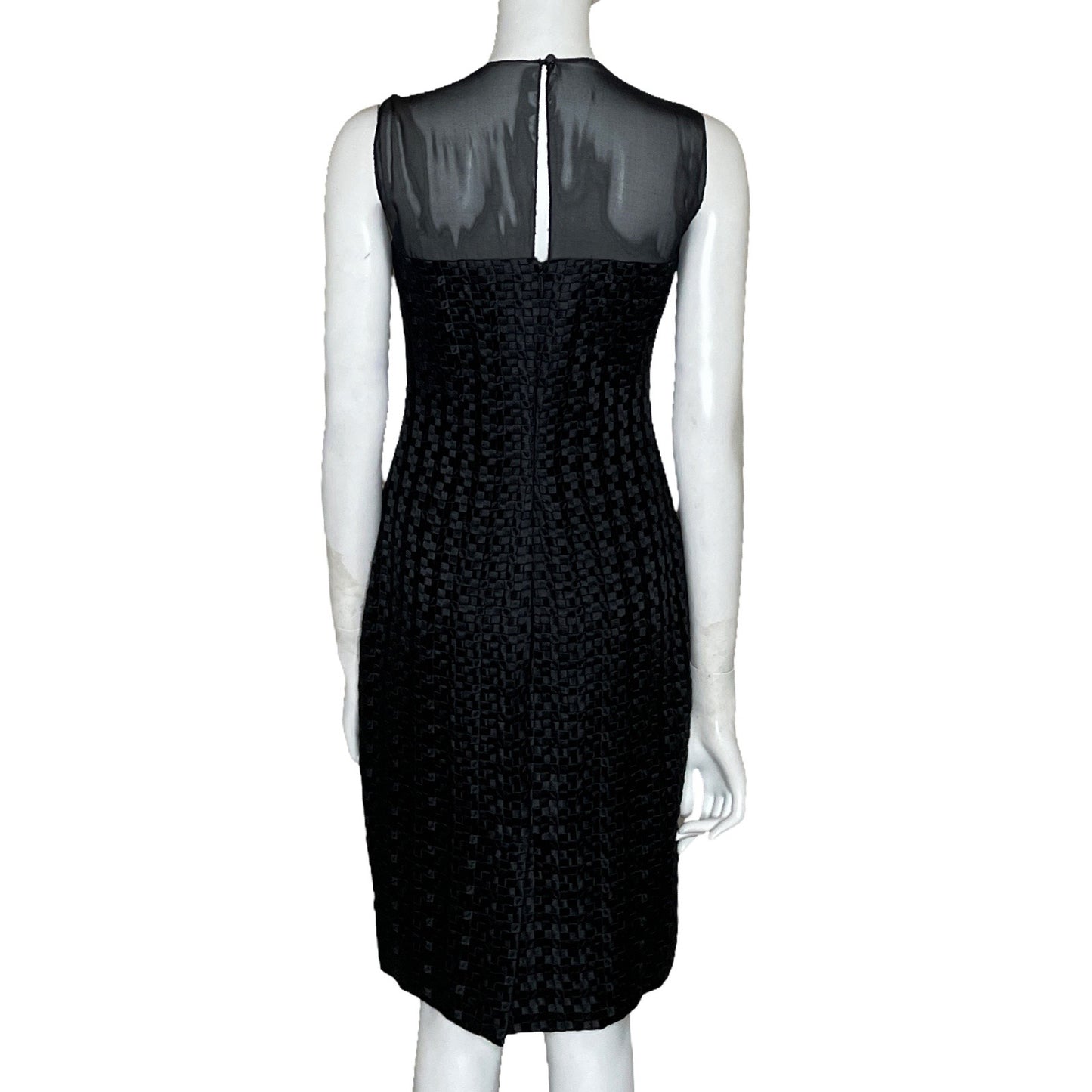 Vestido Carolina Herrera Midi Negro-Talla 6