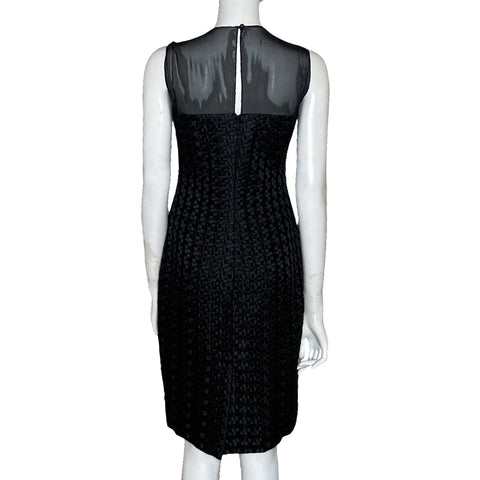 Vestido Carolina Herrera Midi Negro-Talla 6