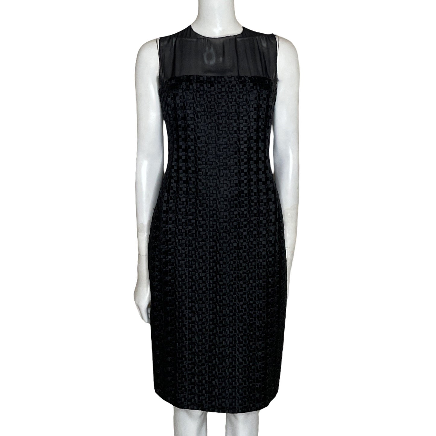 Vestido Carolina Herrera Midi Negro-Talla 6