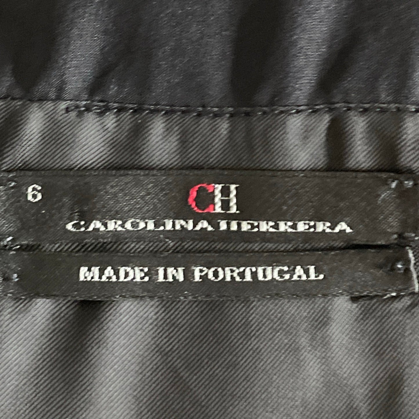 Vestido Carolina Herrera Midi Negro-Talla 6