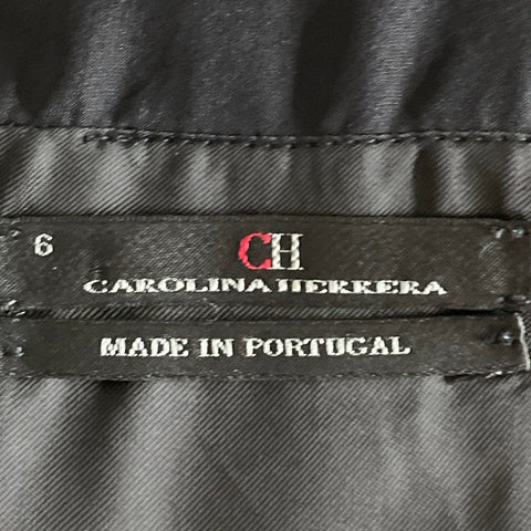 Vestido Carolina Herrera Midi Negro-Talla 6
