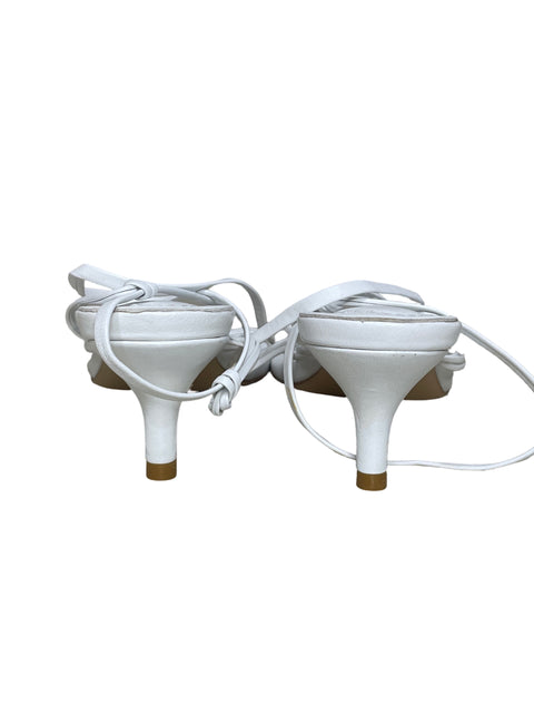 Calzado Raye Sandalias Strappy Kitten Heel Blanco-Talla 7