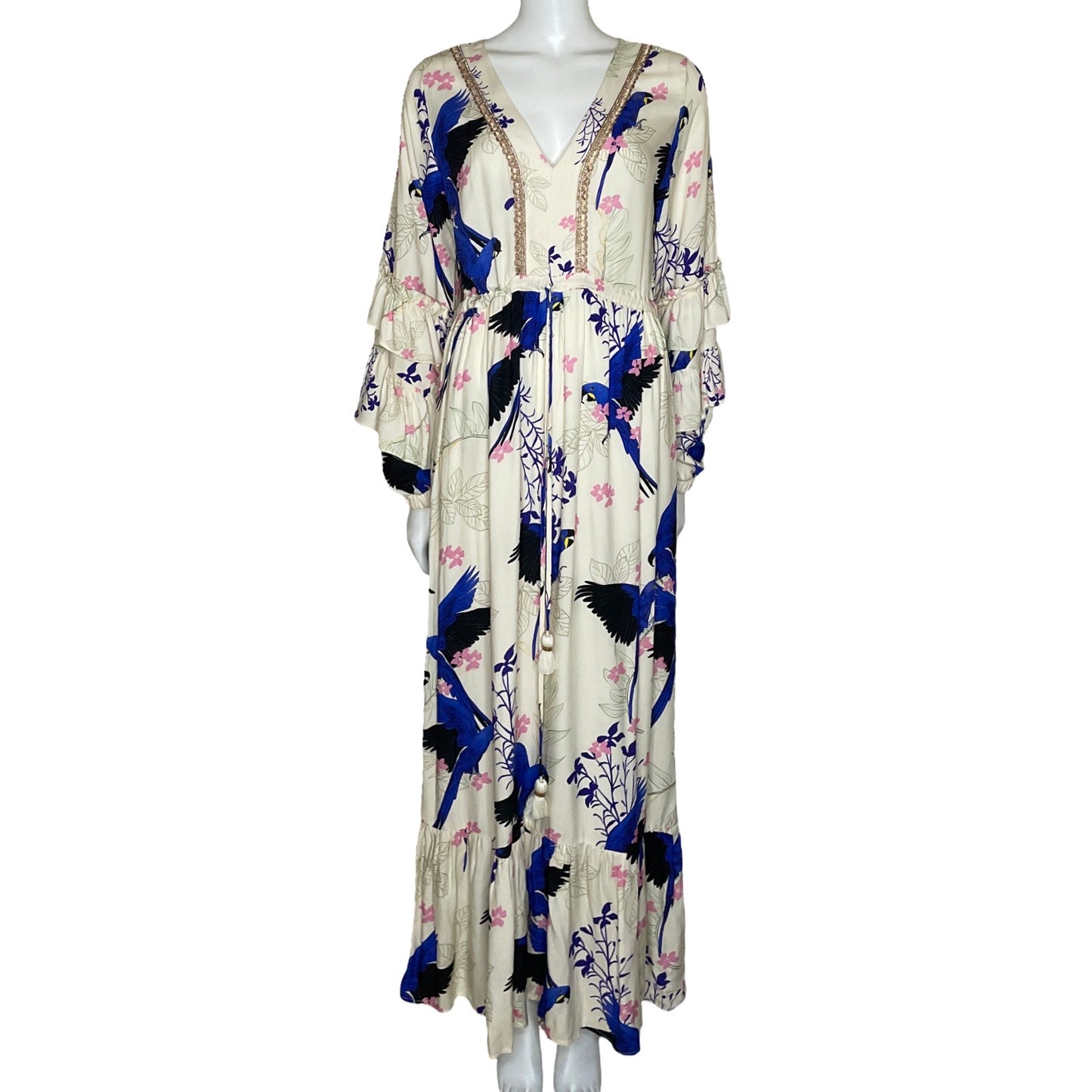 Vestido Especia Floral Beige-Talla S