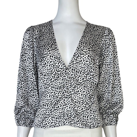 Blusa Express Animal Print Blanco - Talla S