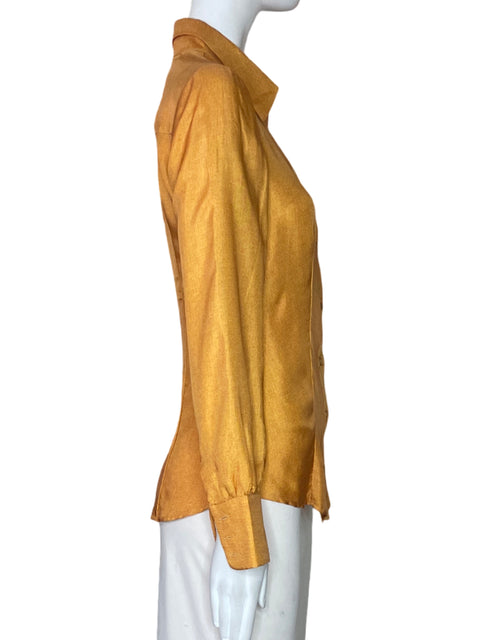 Camisa Prada Fluido Naranja-Talla 38