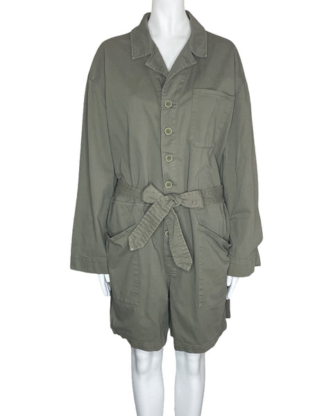 Romper Pistola Cinturon Verde-Talla L