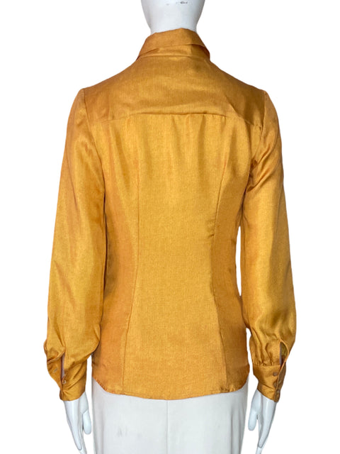 Camisa Prada Fluido Naranja-Talla 38
