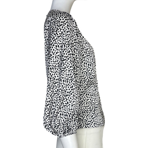 Blusa Express Animal Print Blanco - Talla S