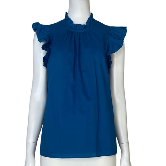 Blusa Express Sin Mangas Vuelos Azul - Talla M