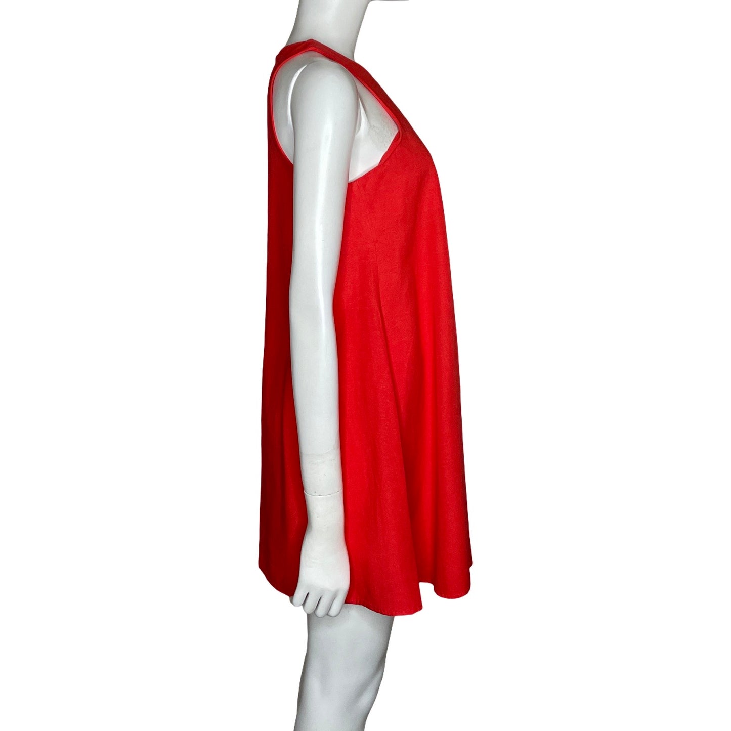 Vestido Zara Mini Naranja-Talla S