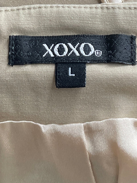 Chaleco Xoxo Sin Mangas Bolsillos Beige-Talla L