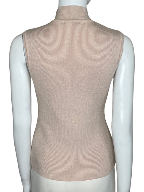 Top Studio F Cuello Alto Brillante Rosado-Talla 8